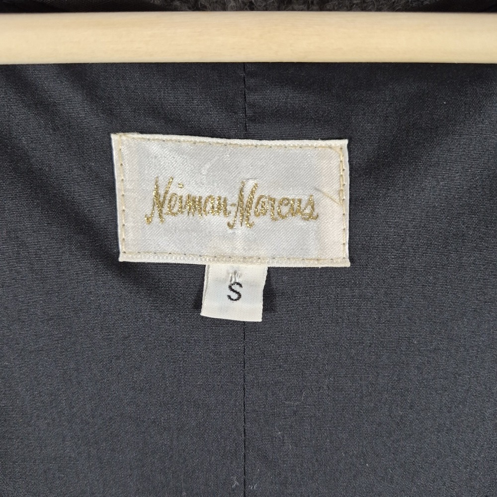 Neiman Marcus Vintage Women's Patchwork Jacket Boho Festival Wooden Button Small - Picture 4 of 7